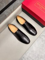 BALMAIN Black calfskin Leather Shoes-BALMAIN Man Business Leather Shoes